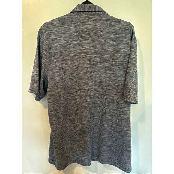 Greg Norman Polo Shirt Play Dry Short Sleeve Mens XL Heather Blue Golf - Picture 2 of 3